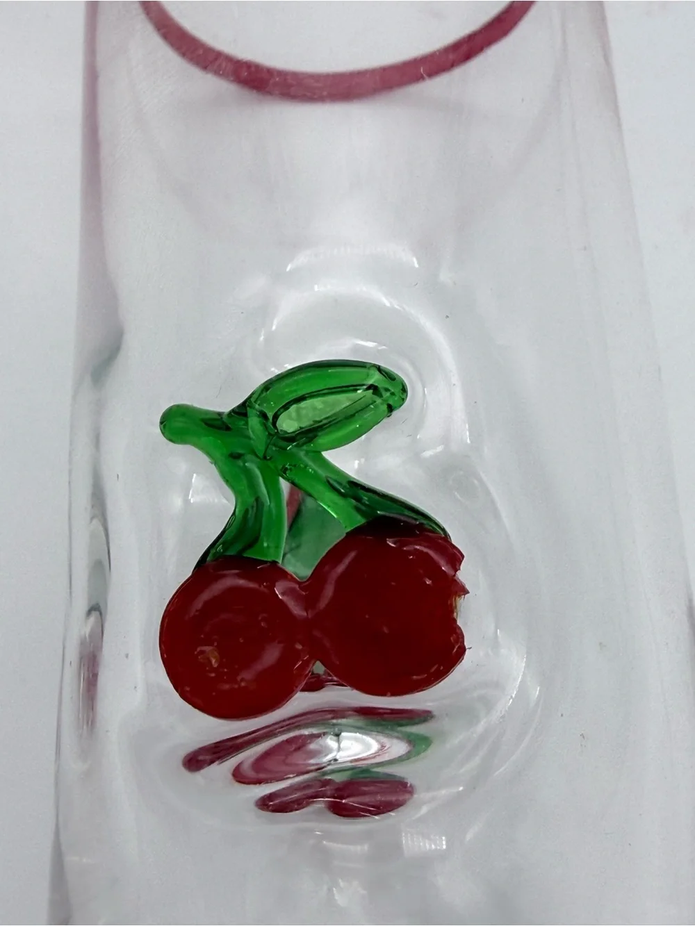 4 Pc Red Cherry Icon Shot Glasses Anthropologie Coquette Retro 1950’s Style